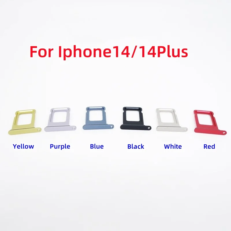 SIM Card tray For Iphone 14/14Pro/14ProMax Card slot drawer Holder drawer chip card tray Sim Card Reader Socket For Iphone14Plus