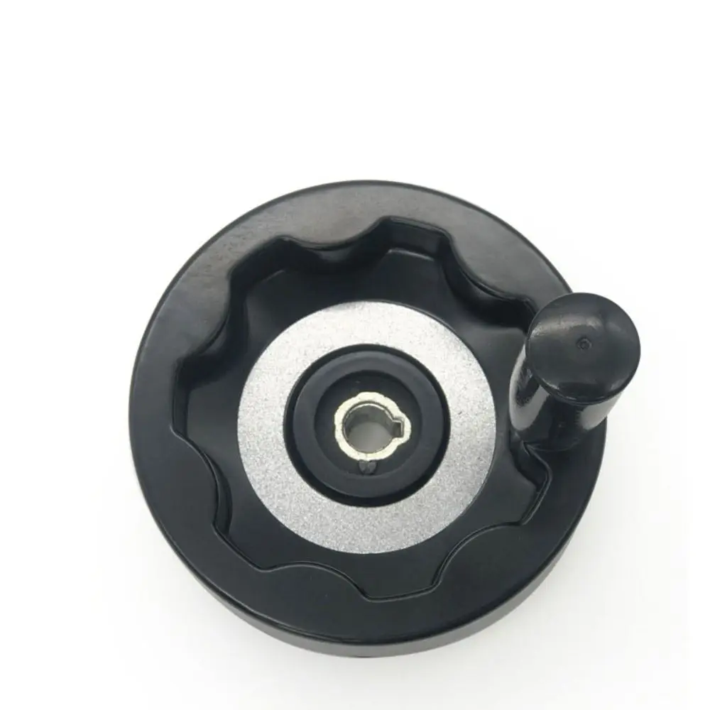 Pegangan Rocker Roda Tangan Lipat Hitam Pegangan Gelombang Internal Pegangan Putar Bulat Kue Roda Tangan Bakelite
