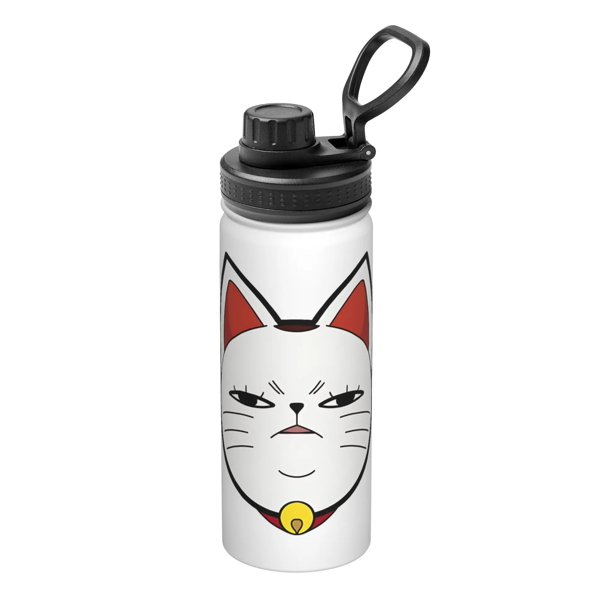 Anime Dandadan Turbo Granny Cat 18OZ Sports Insulated Kettle  Coffee Cups Vacuum Flask School Mugs Water Bottle