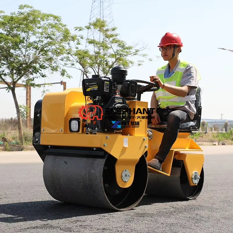 Professional 5 Ton Small Compact Hydraulic Road Roller Vibratory Compactor Double Drum with CE Certificate