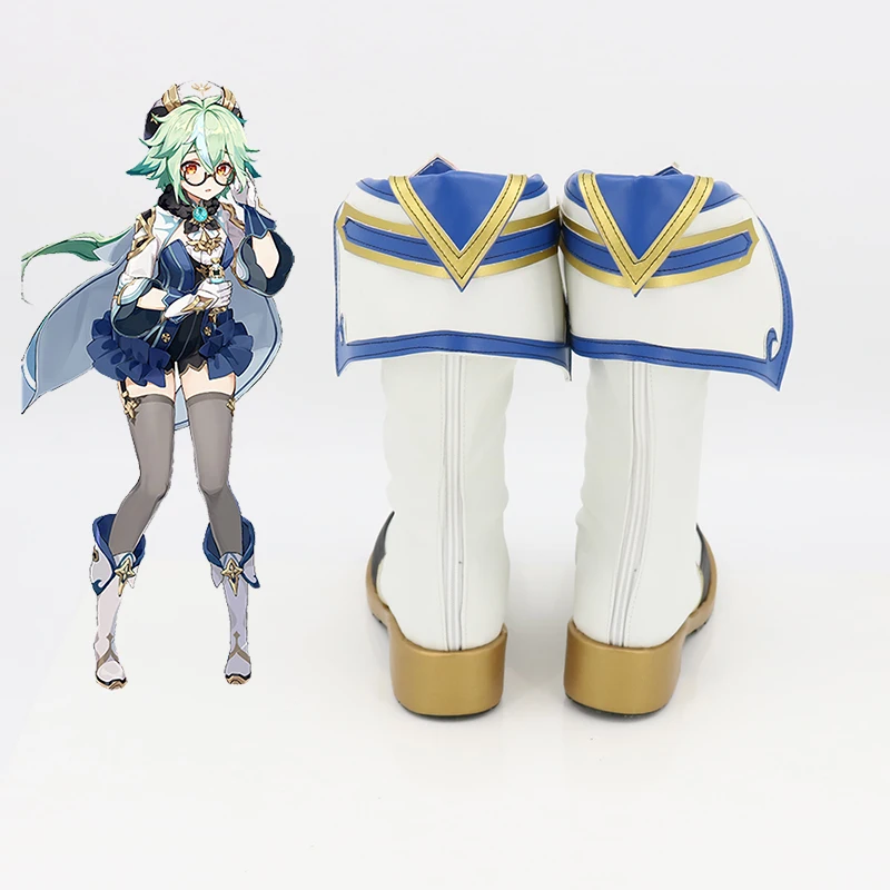 Game Genshin Impact Sucrose Cosplay Schoenen Halloween Carnaval Laarzen Vrouwen Mannen Rollenspel Op maat gemaakte laarzen