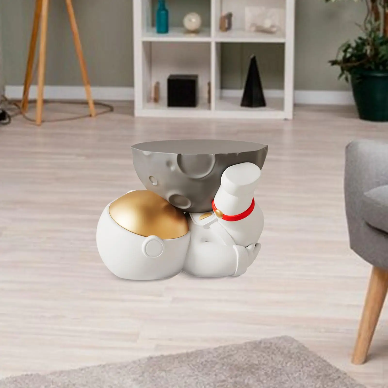 end-table-resin-astronaut-statue-hotel-ornament-figurine-foot-stool-small-for