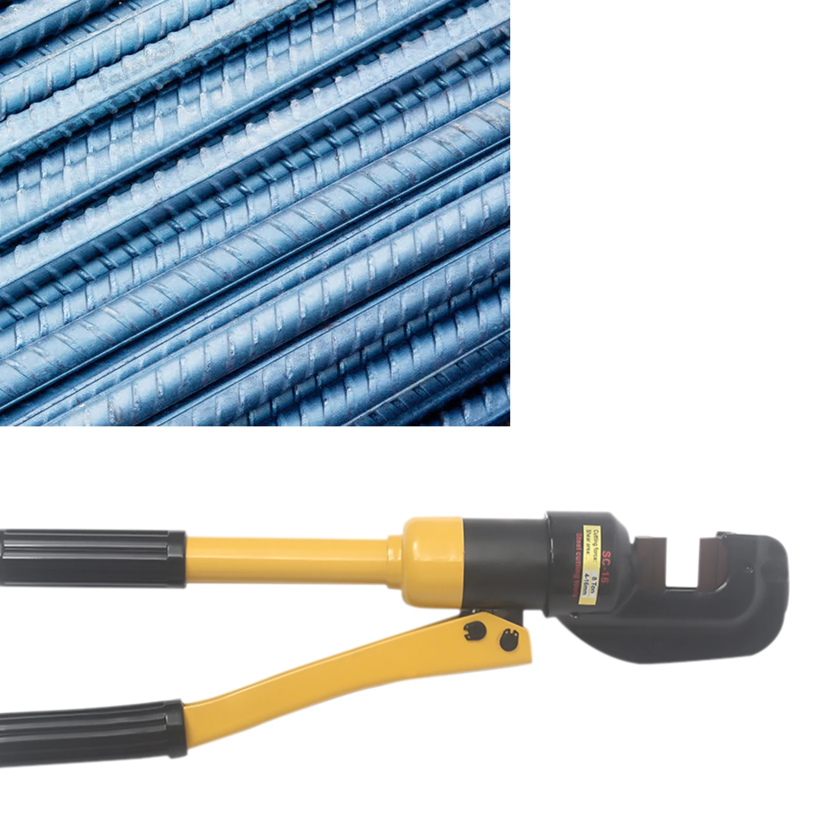 Iron Rebar-Cutting Tool Cut Steel Bars Indispensable Tool Manual Hydraulic Steel Bar Cutting Tool Portable Steel Bar Shears