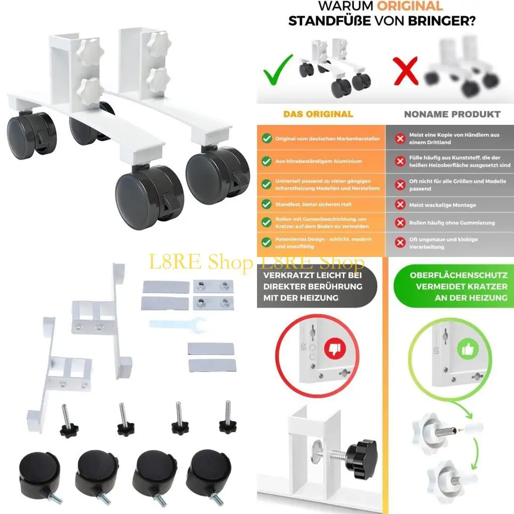 

L8RE Ноги инфракрасного обогревателя Подставка для инфракрасного обогревателя Качественный материал для электронагревателя
