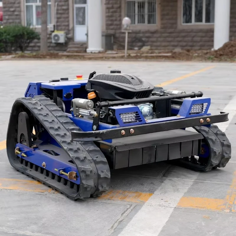 In Stock Fast Delivery 550mm Cutting Width 45 Degree Climbing Robot Remote Control Lawn Mowers for Orchard