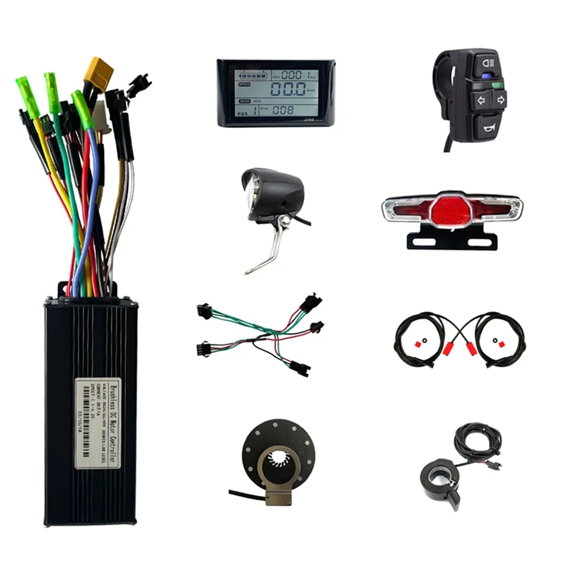 For 750W-1000W Motor Electric Bike Motor Controller Kit With S900 LCD Display Horn Turning Switch E-Bike Light Spare Parts