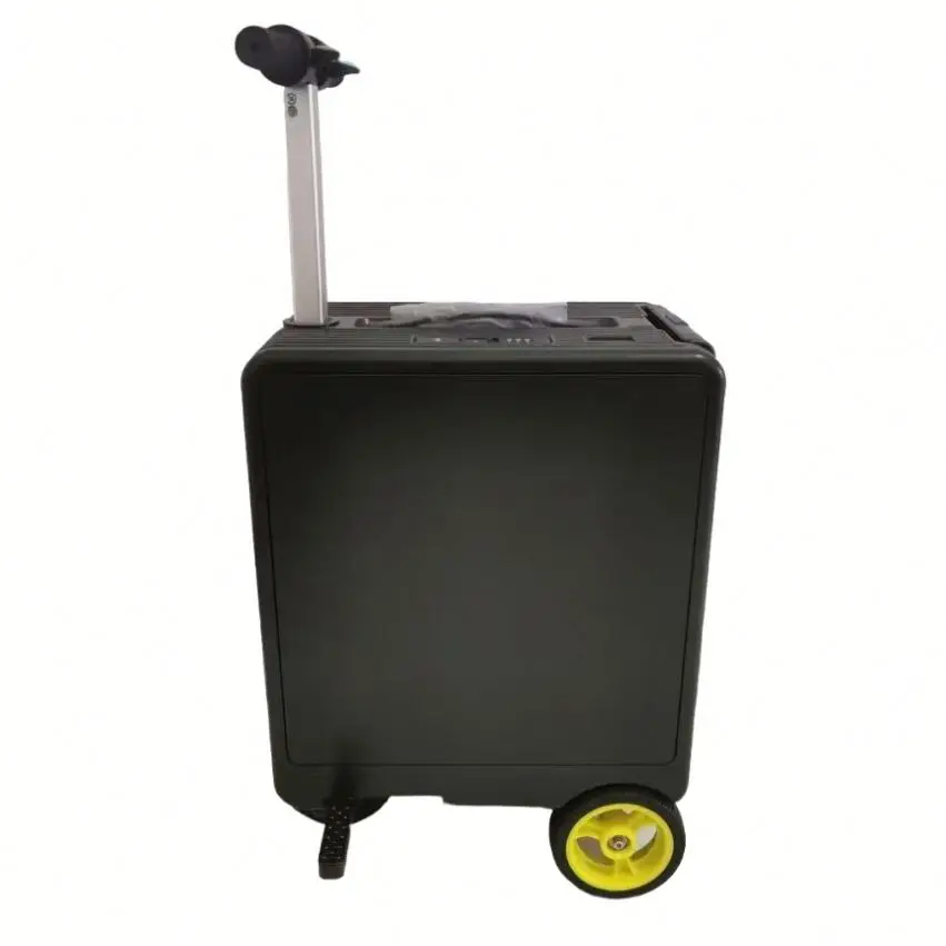 Bulk motorized luggage boarding smart cycling luggage with Tsa combination lock loading electric luggage 4