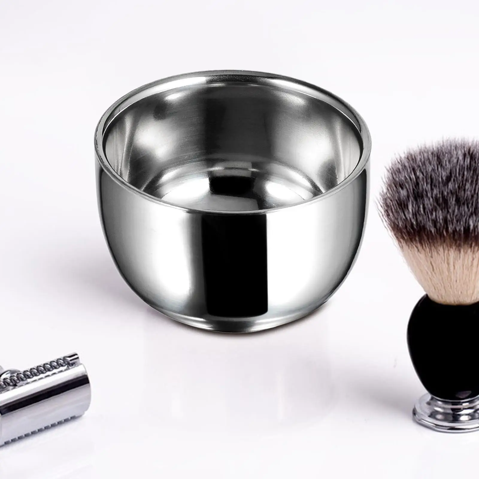 Shaving Bowl Stainless Steel Shaving Mug,,Barbers Accessories,Shaving Cup,Metal Soap Mug Bowl for Boyfriend, Him,Men