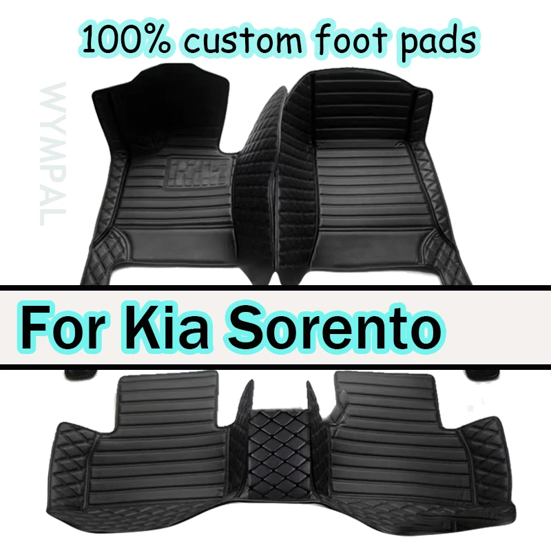 Car Carpet Floor Mat For Kia Sorento MQ4 2021 2022 2023 Waterproof Leather Cat Floor Mats Tapetes Para Automovil Car Accessories