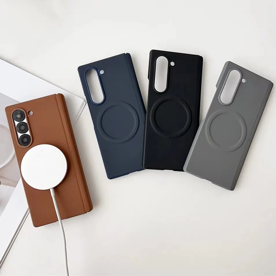 

Phone case Automatic magnetic hinge For Samsung Z Fold 7 Fold7 Galaxy Z Fold 6 5 built-in strong magnetic wireless charging Cove
