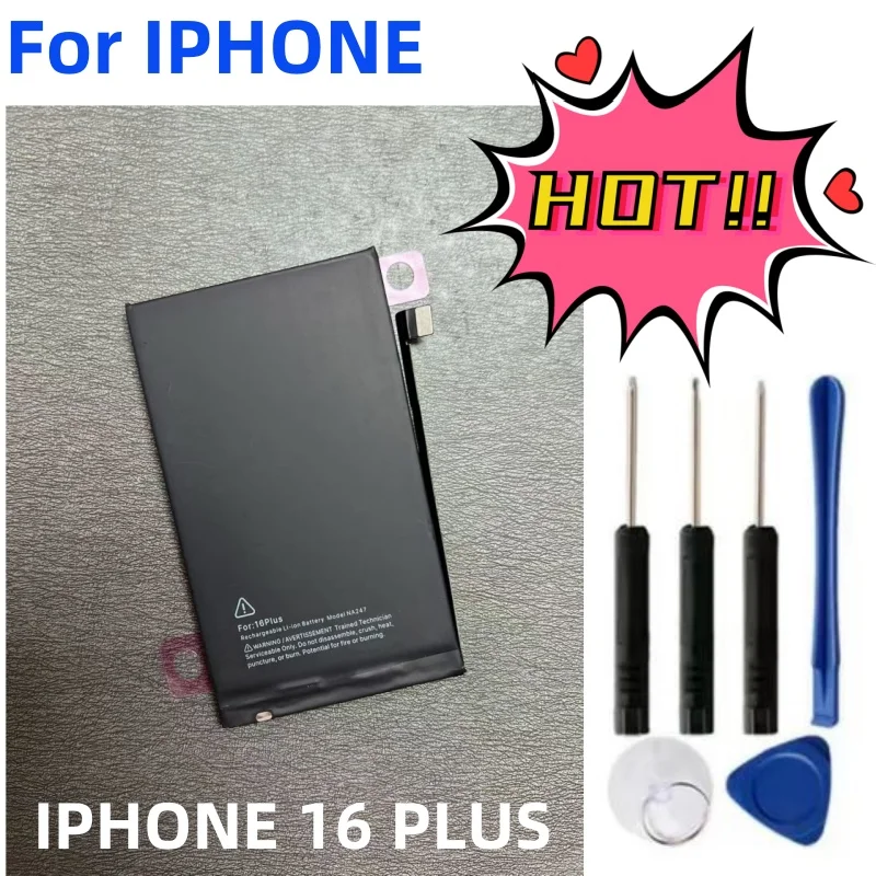 Batería de reemplazo para iPhone 16, 16 Pro, 16 Pro Max, 16 Plus, 100% salud, con herramientas 4
