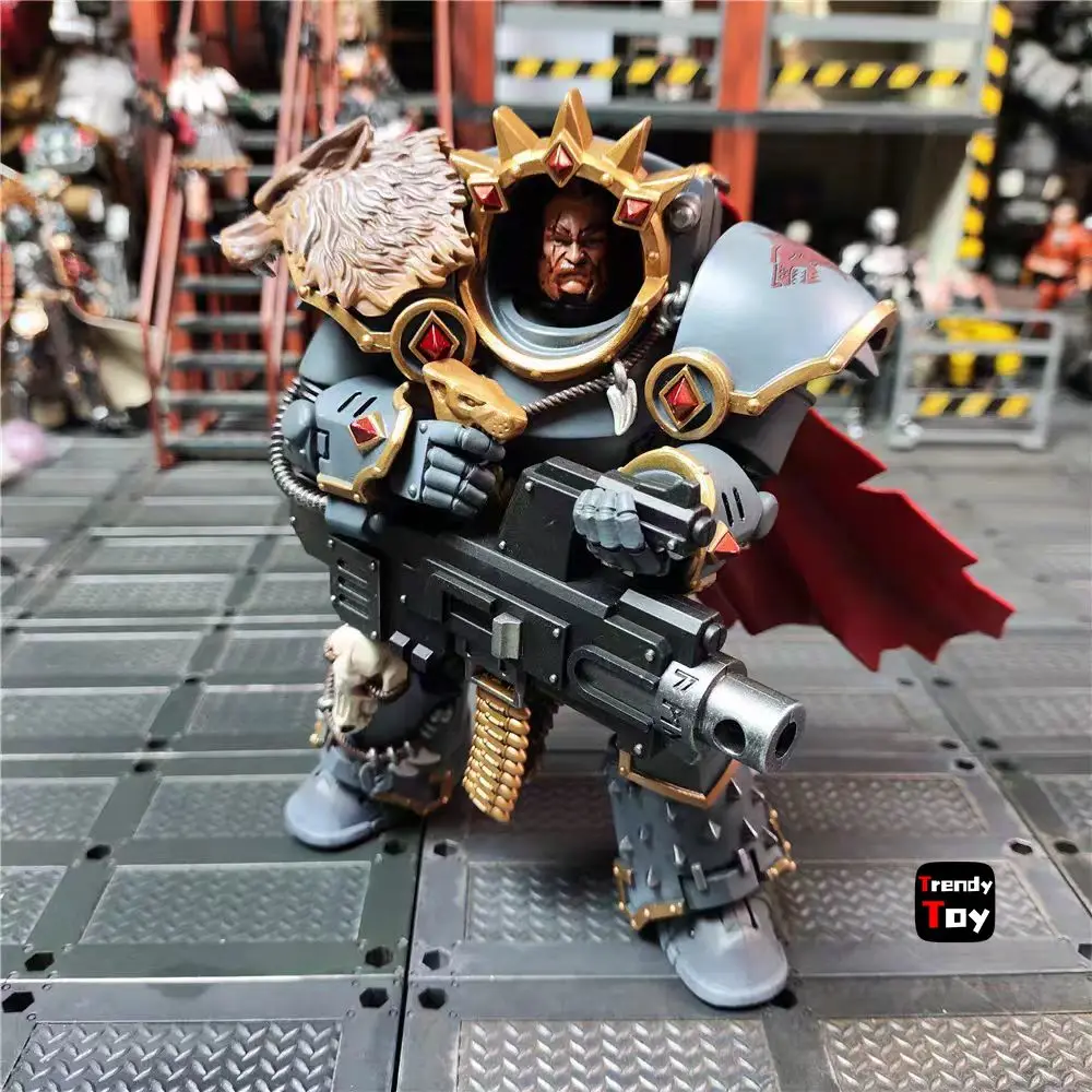 

【Доставка в течение 24 часов】Коллекционная фигурка JOYTOY Warhammer 40K Space Wolves Hvarl Red-Blade 1/18