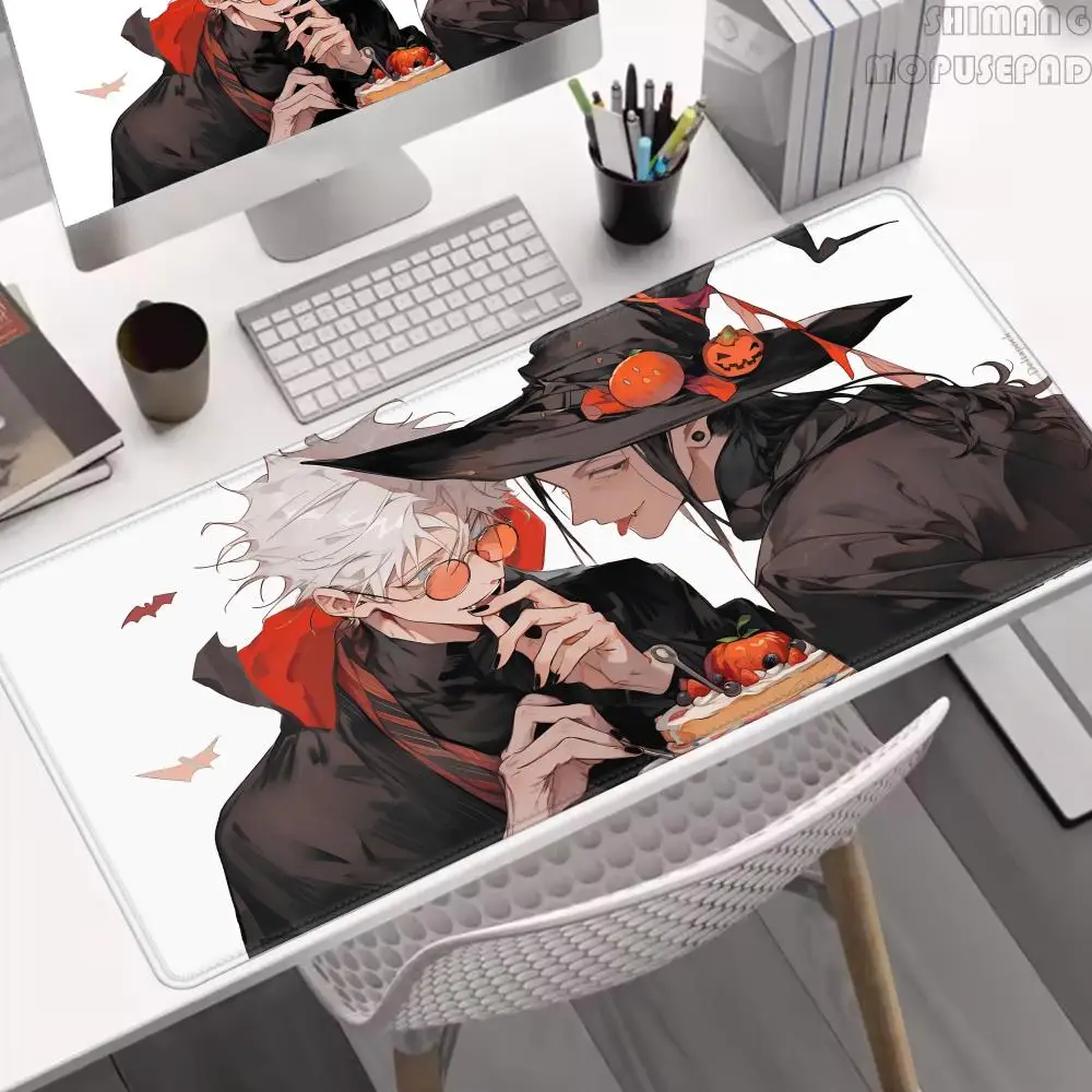 

Anime Jujutsu Kaisen Mouse Pad Gojo Satoru Large Gaming Mousepad Gamer Company Keyboard Mouse Mats Computer Desk Mat Big Carpet