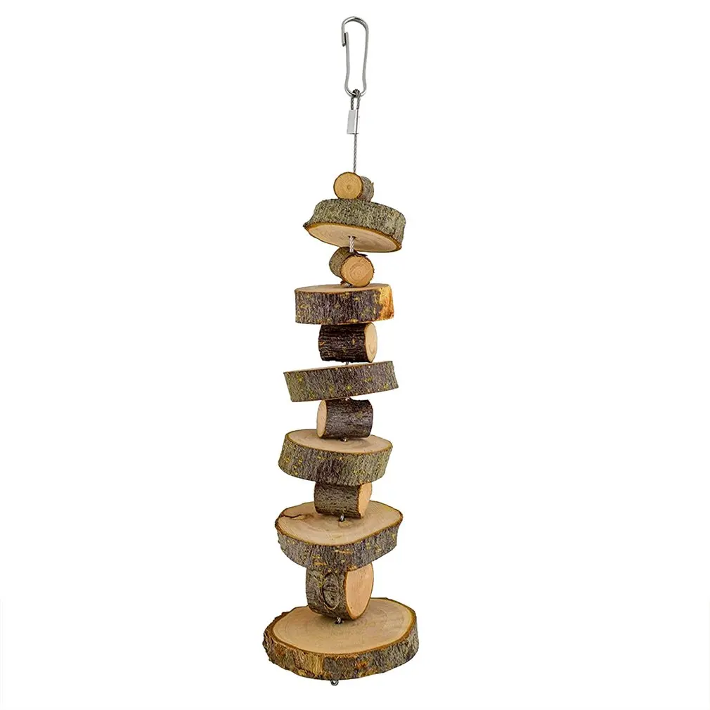 1 pc stile casuale Pet masticare giocattolo legno di mela spiedini molari giocattoli da masticare per piccoli animali criceto coniglio uccello cavie cincillà