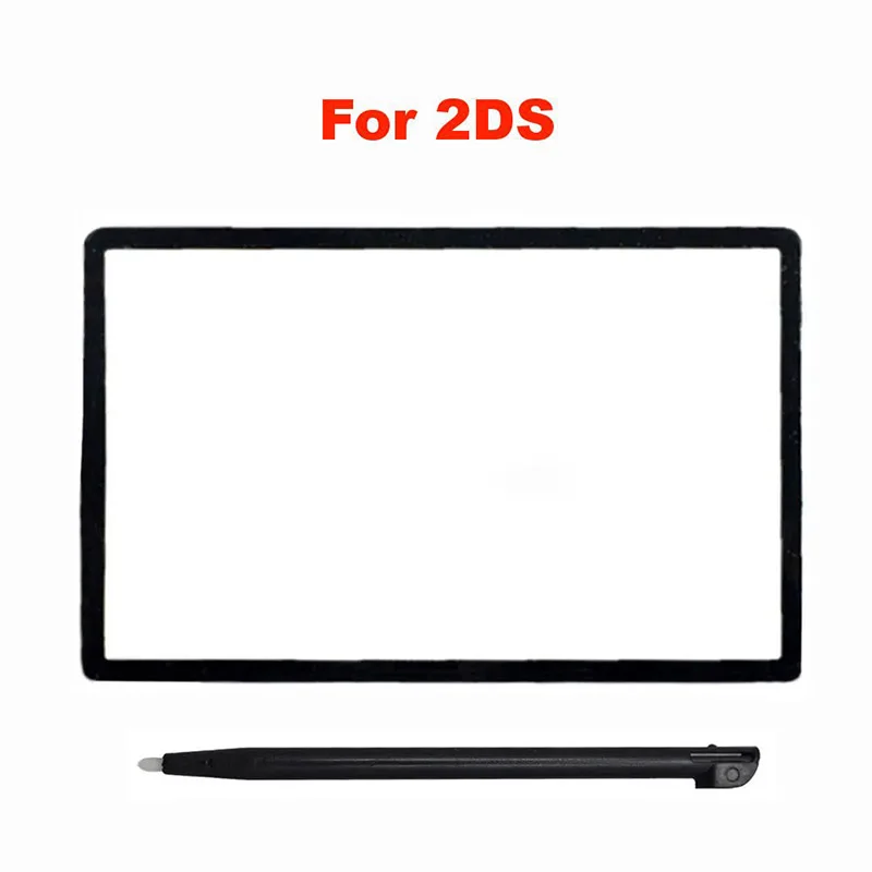 ChengHaoRan Зеркальная рамка для экрана, крышка дисплея с сенсорной ручкой, подходит для аксессуаров для обслуживания 2DS