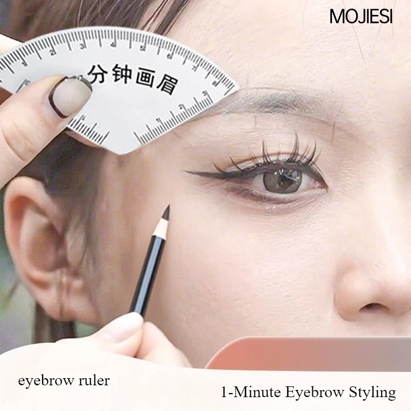 Plantilla para dar forma a las cejas + maquinillas de afeitar para cejas, 10 cuchillas, moldeador instantáneo de cejas, Kit de plantilla multiestilo para un modelado rápido y preciso, 1 ud.