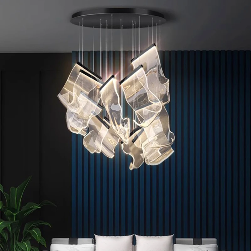 

Nordic Home Decor Dining Room Pendant Lamp Lights Indoor Lighting Stair Lamp Hanging Light Chandelier Lamps For Living Room