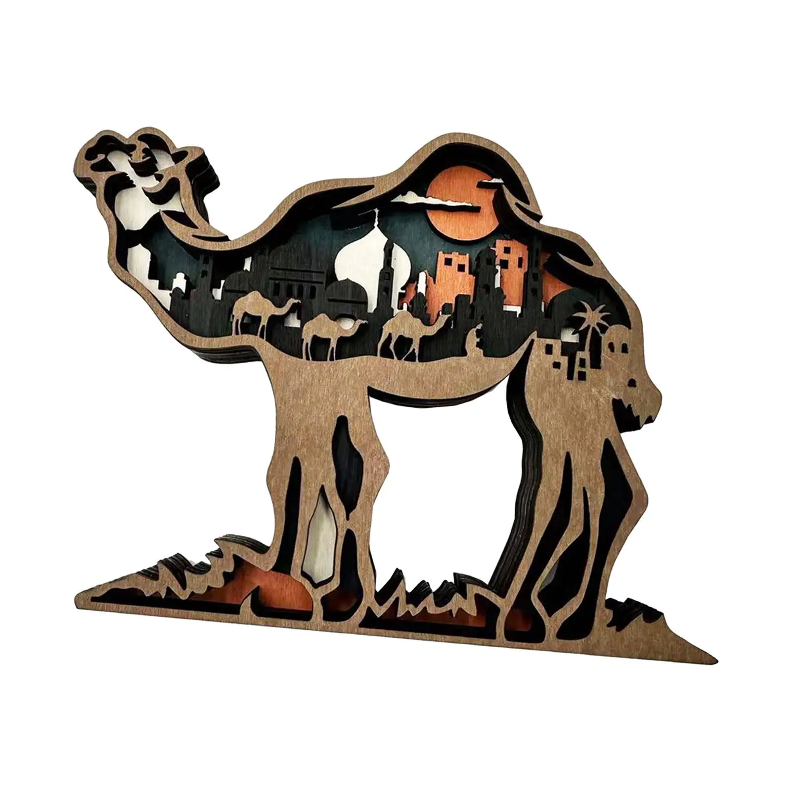 Camel Statue Decor Camel Sculpture Camel Lover Gift Retro Camel Figurine Camel Ornament for Cabinets Living Room House Decor