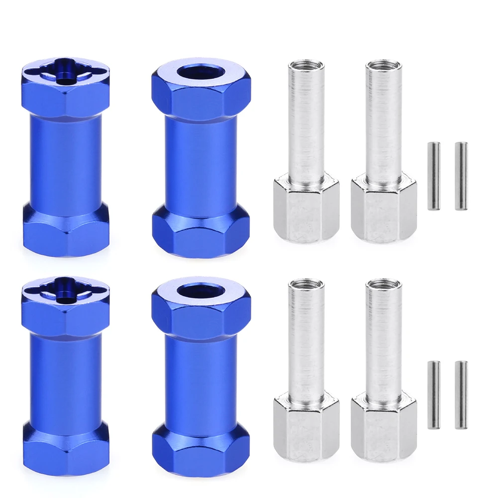 4Pcs 12mm Wheel Spacer Hex Hub Coupler Adapter 25mm Extension For 1/10 RC Crawler Scx10 D90 Components