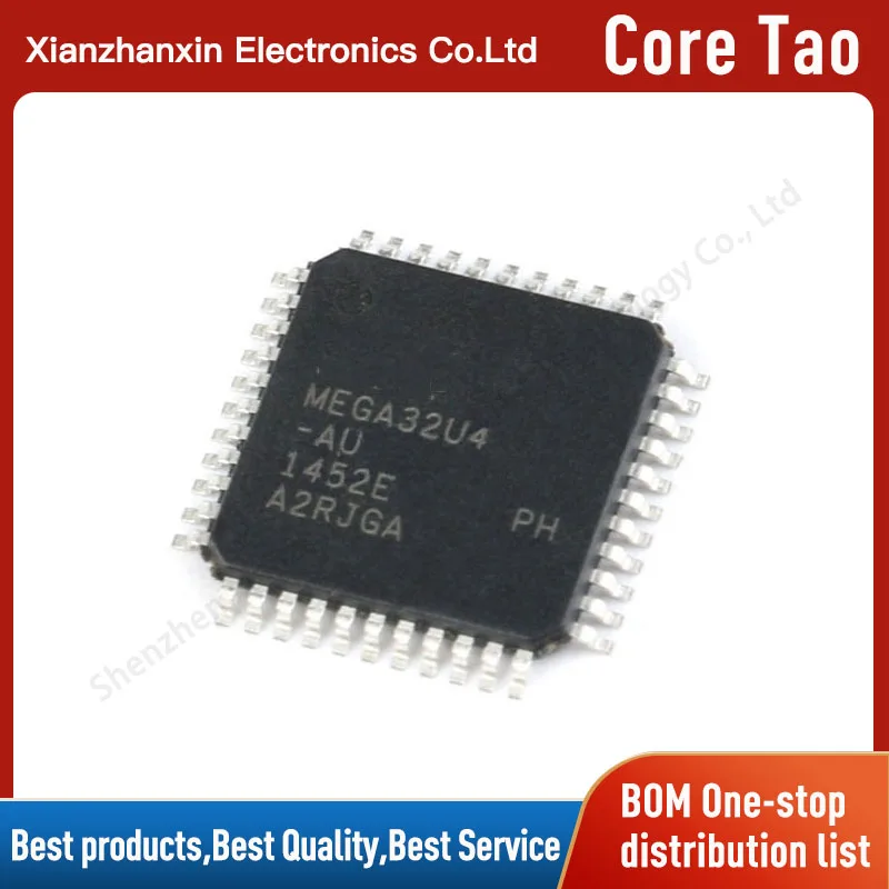 1pcs/lot ATMEGA32U4-AU ATMEGA32U4 QFN-44 8-bit microcontroller in stock