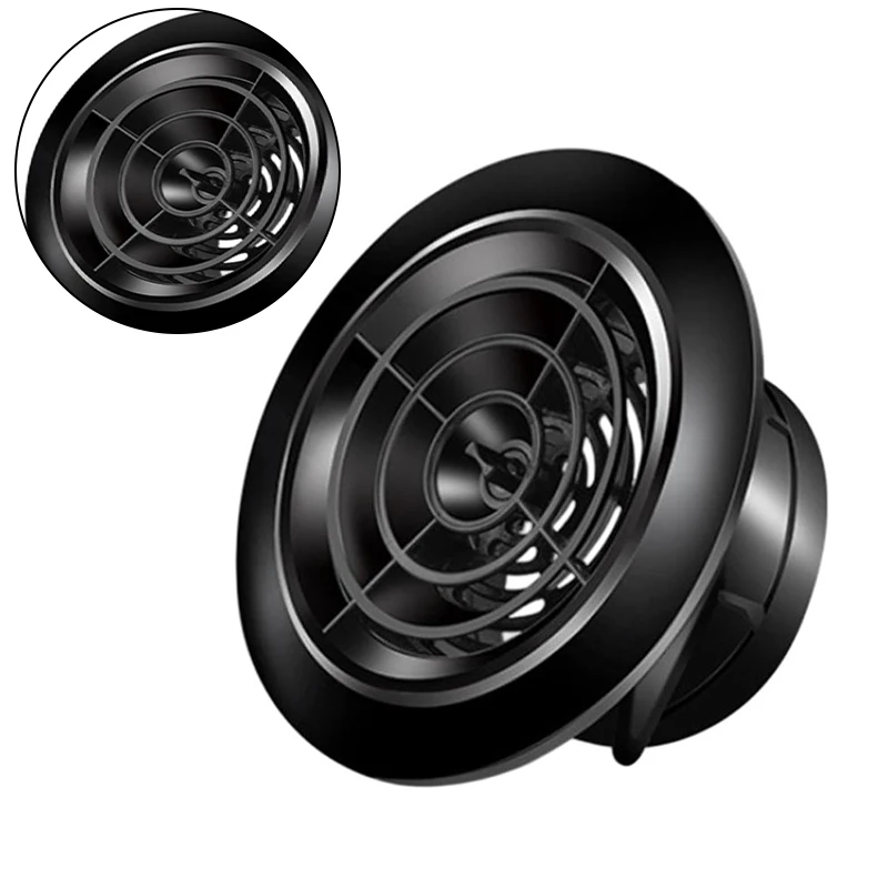ABS Round Vent Exhaust Ventilation Port Rotating Black 100mm 125mm 150mm Kitchen Appliance Parts Range Hood Accessories