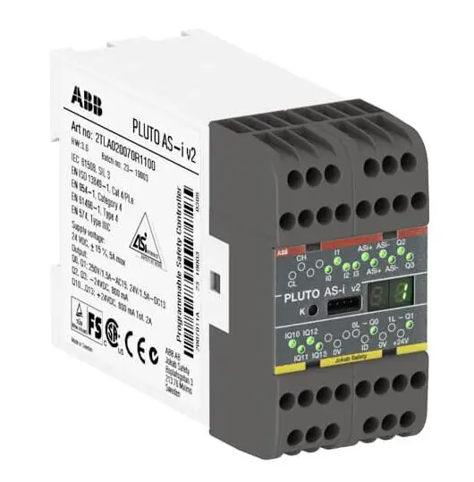 

Original ABB Safety Relay PLUTO AS-i V2 2TLA020070R1100