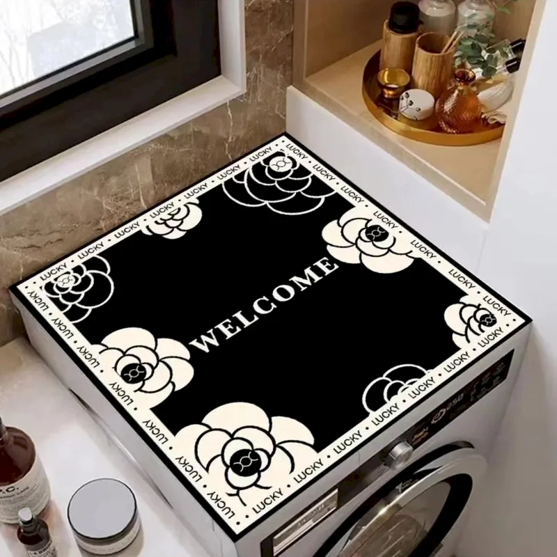tapete-para-maquina-de-lavar-roupa-vikama-com-estampa-floral-em-preto-e-branco-estilo-retro-antiderrapante-absorvente-de-agua-de-secagem-rapida-para-uso-em-mesa-decoracao-para-a-casa