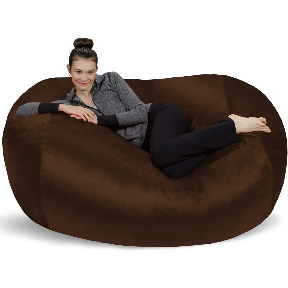 

Sofa Sack Bean Bag Chair Cover, 6-Feet, Chocolate