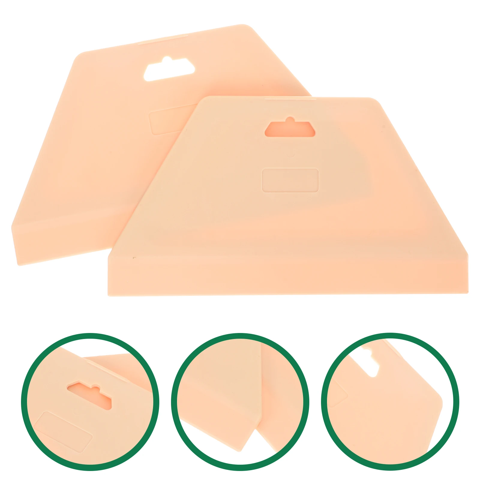 2 stks Behang Smoothing Tool Plastic Schraper Voor Behang Toepassing Auto Film Gereedschap Flexibele Rand Ergonomisch Handvat