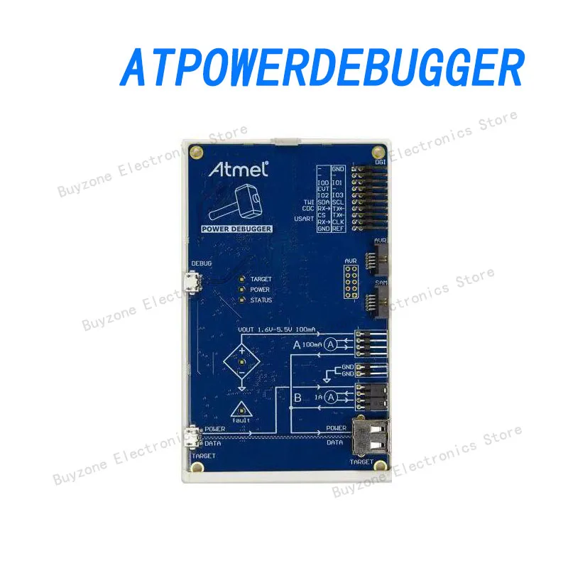 

ATPOWERDEBUGGER Debugger, Sam/AVR MCU based on ARM Cortex-M, JTAG, SWD, SPI, 2 current detection channels