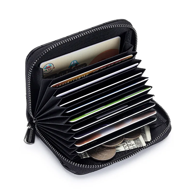 Luxury Woman Sheepskin Card Holder Zipper Small Change Wallet Women\'s Leather Coin Purse Short Organ ID Credit Card Wallets Bag