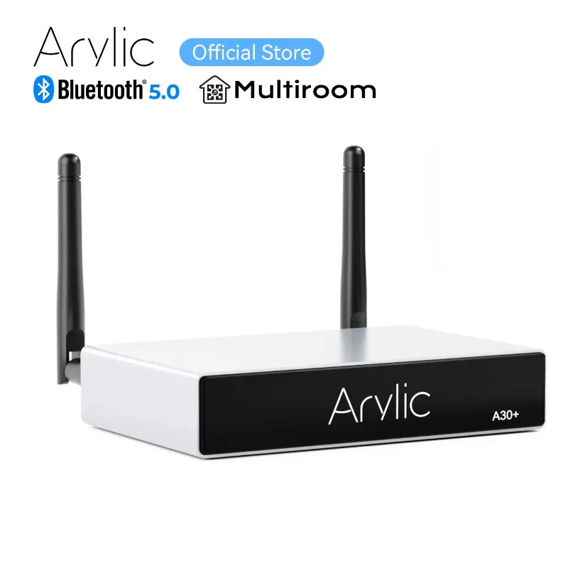 Arylic A30 + WiFi e Bluetooth 5.0 amplificatore di potenza sonora 30 wx2 Mini HiFi Stereo Wireless amplificatore Audio Home Digital Multiroom