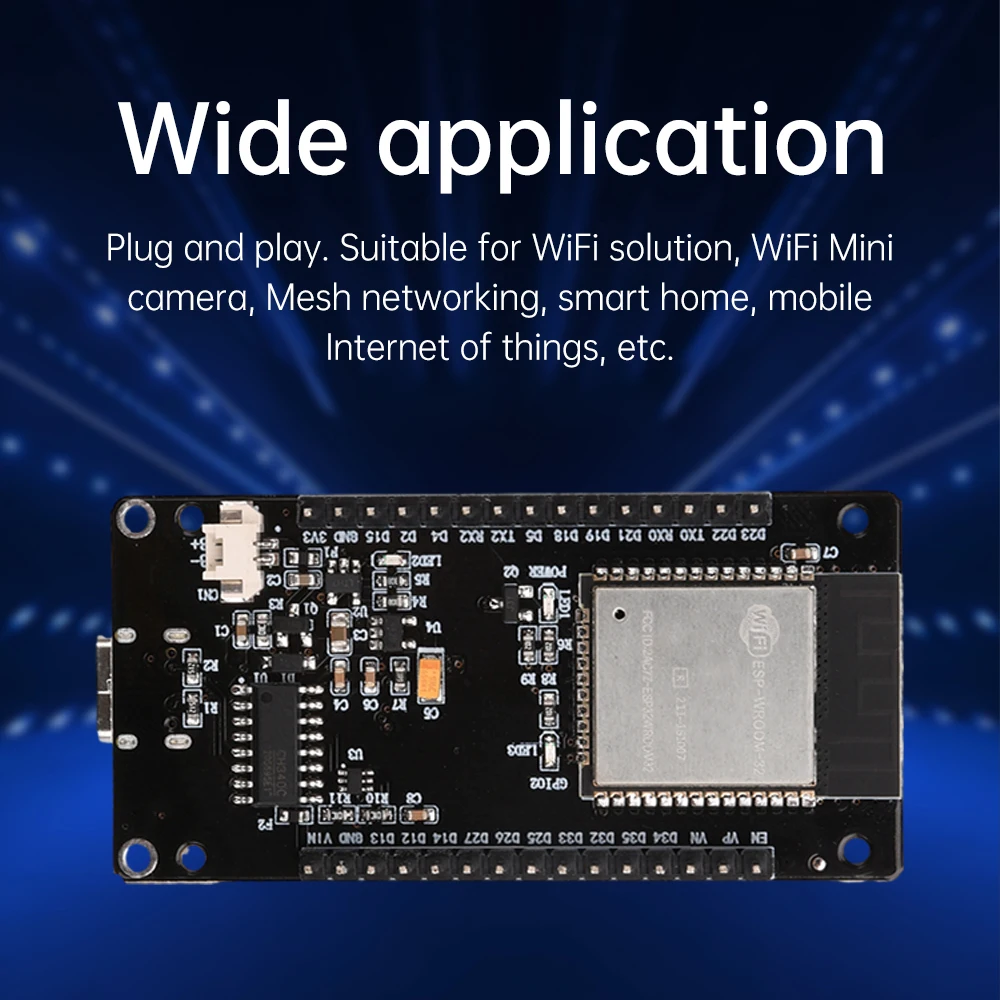 ESP32 1,4/1,9-дюймовый ЖК-дисплей Wi-Fi и Bluetooth-совместимая плата разработки модулей ESP32-WROOM-32 Модуль Интерфейс Type-C