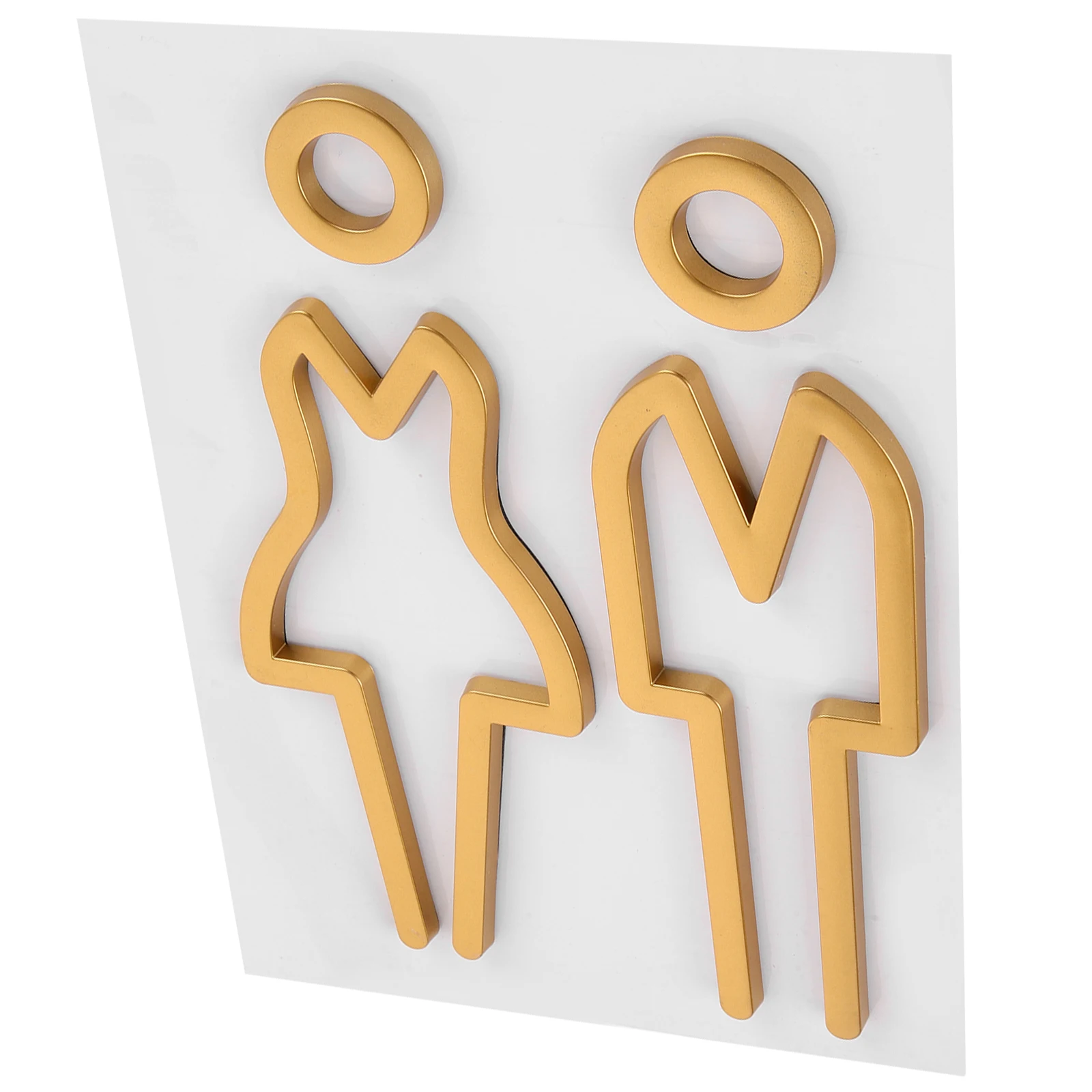 

Bathroom Signs Toilet Signage Metal Restroom Indicator Washroom Door Symbol Black Color Durable Long Lasting Suitable Hotel