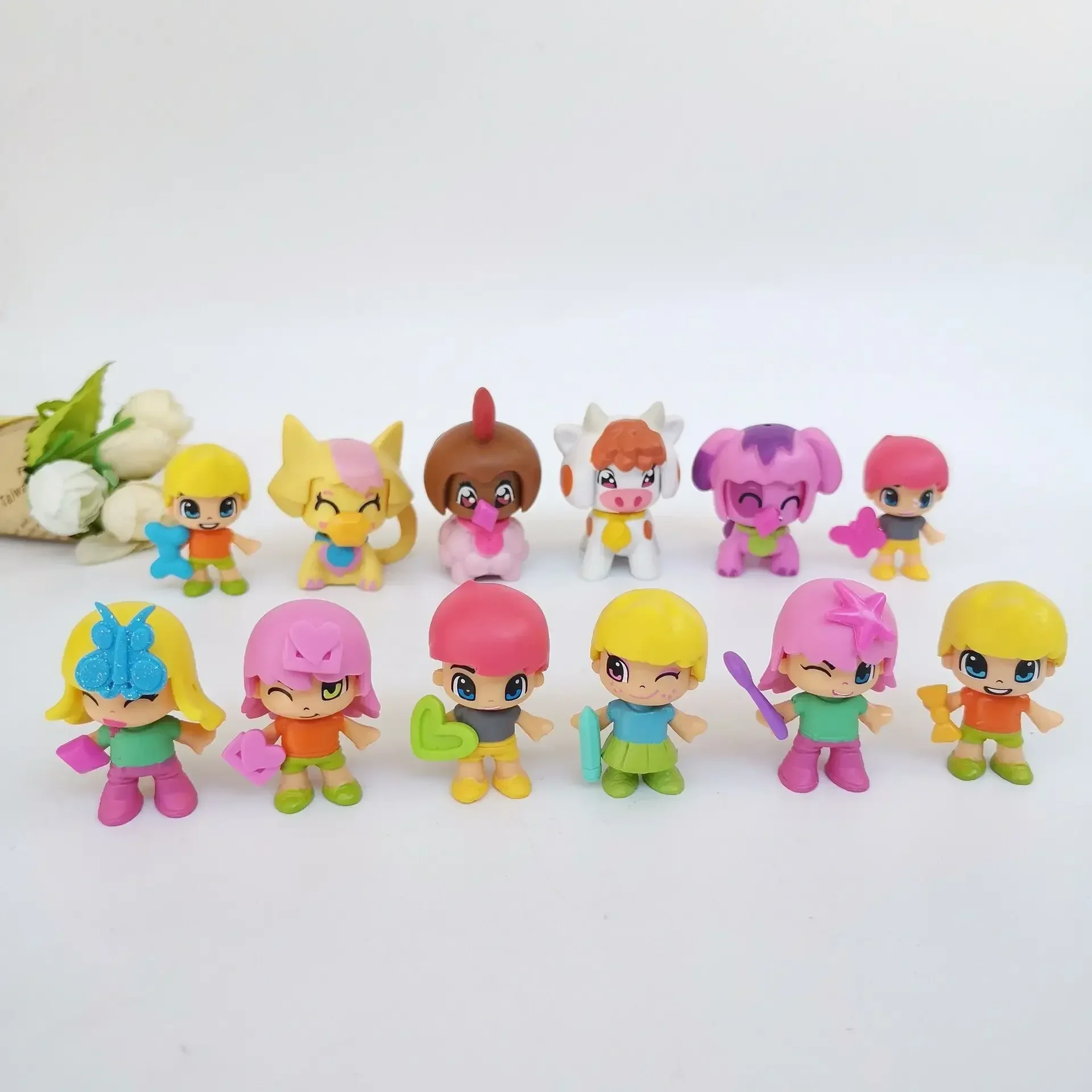 Famosa pinypon аниме виниловые куклы мультяшные фигурки принцесса ПВХ DIY игрушки для детей подарки для дома Декор игрушки