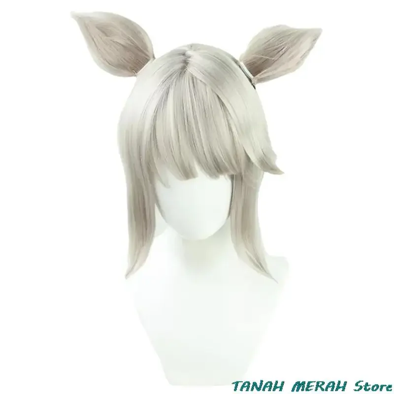 Lynette Genshin Cosplay Costume Wig Anime Game Genshin Impact Fontaine Woman Costume Linnette Top Skirt Ears Halloween Suit 2023