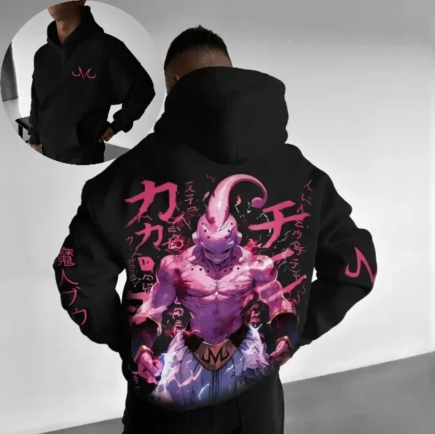 

Dragon Ball Z Majin Buu Trendy Hooded Sweatshirt, Street Style, Casual and Trendy Hooded Sweatshirt for Men and Women, Anime