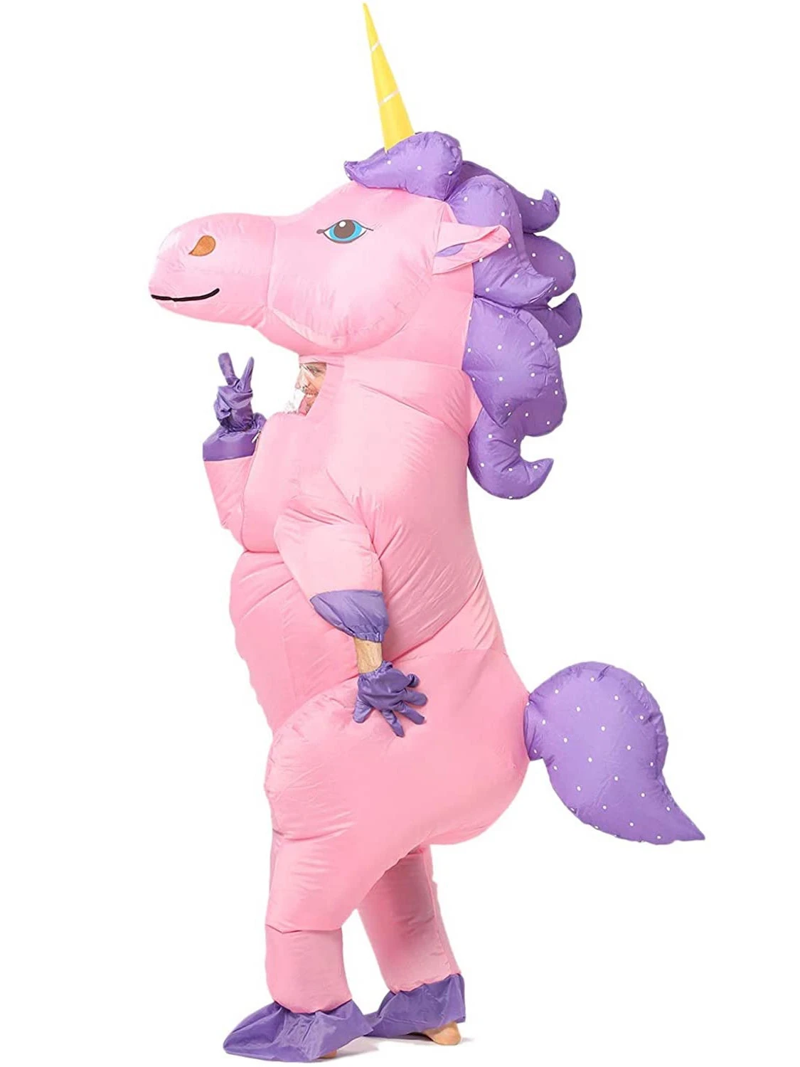 

TikTok Pegasus pink unicorn inflatables, costumes pony children's day Halloween party performance cartoon