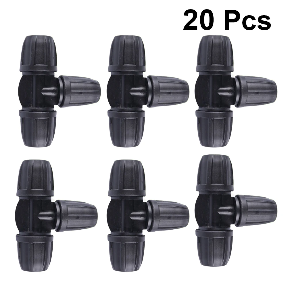 

20 PCS Flower Waterer Joint Garden Hose Nozzle Drip Irrigation Tee Connectors Capillary