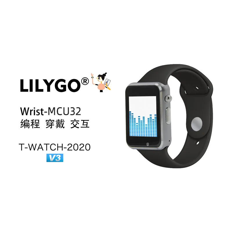 LILYGO T-WATCH-2020 V3 Microphone IPS Capacitive Touch Screen 1.54 Inch MCU32