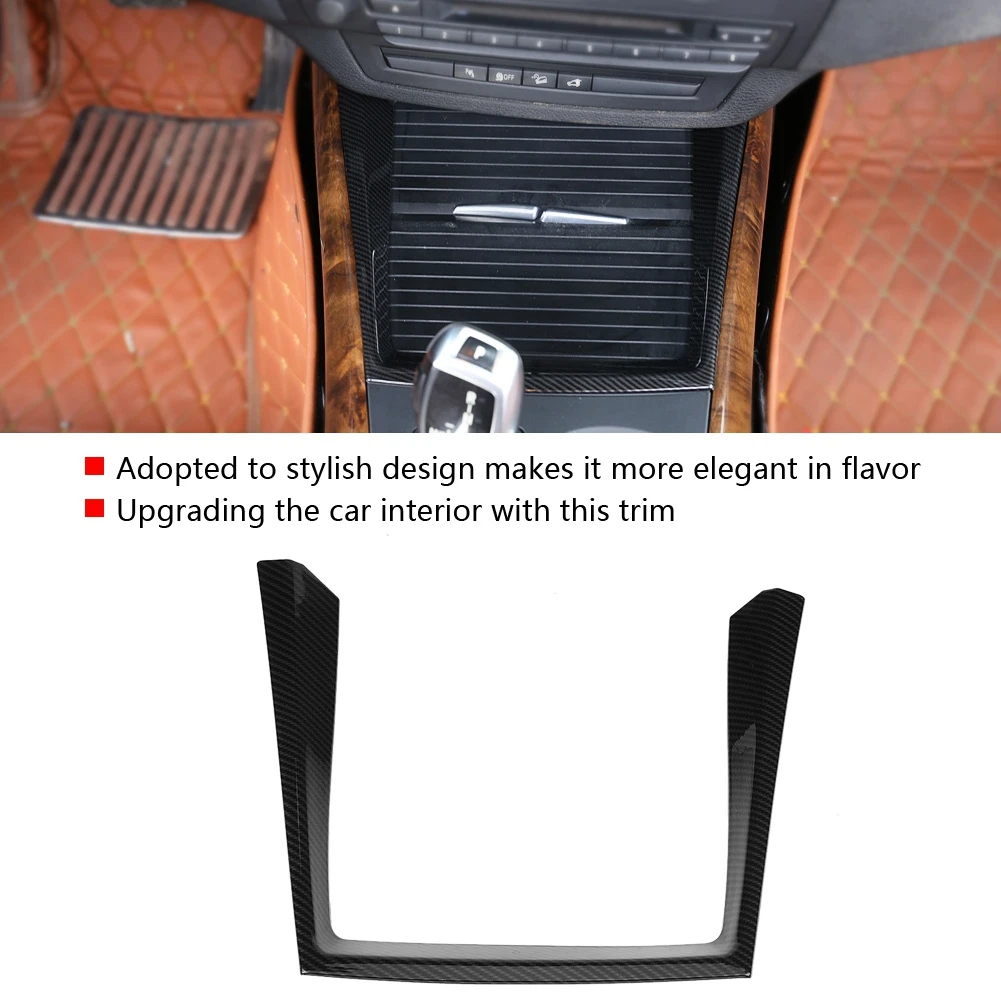 

Water Cup Holder Cover for X5 E70 Car Carbon Fiber Water Cup Holder Cover Trim for X5 E70 2008-2013