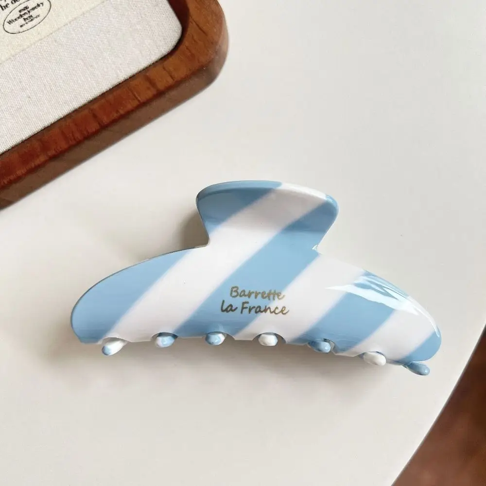 

Sweet Fresh Acetate Hair Claw Stripe Hair Clip Irregular Pattern Shark Clip Headwear Shark Clip Flower Hair Claw Travel