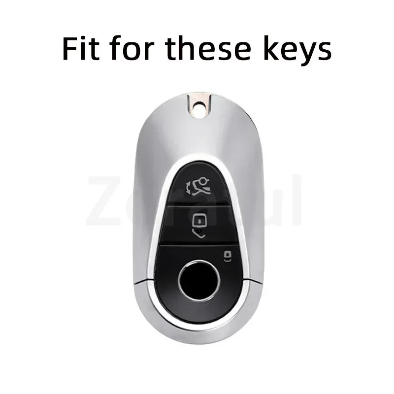 TPU Car Key Case Cover Shell Fob Protector For Mercedes Benz 2021 C /S Class W223 W206 S350L S400L S450L S500L Accessories