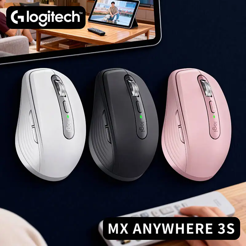 

Logitech MX Anywhere 3S Advanced Silent Wireless Mouse, 90% Noise Reduction, Accurate Tracking