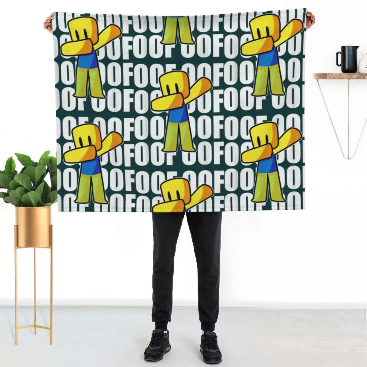 OOF Meme Dabbing Dab Gift Hand Drawn Noob Throw Blanket Large Stuffeds Blankets Sofas Of Decoration Polar Thermal Thin Blankets