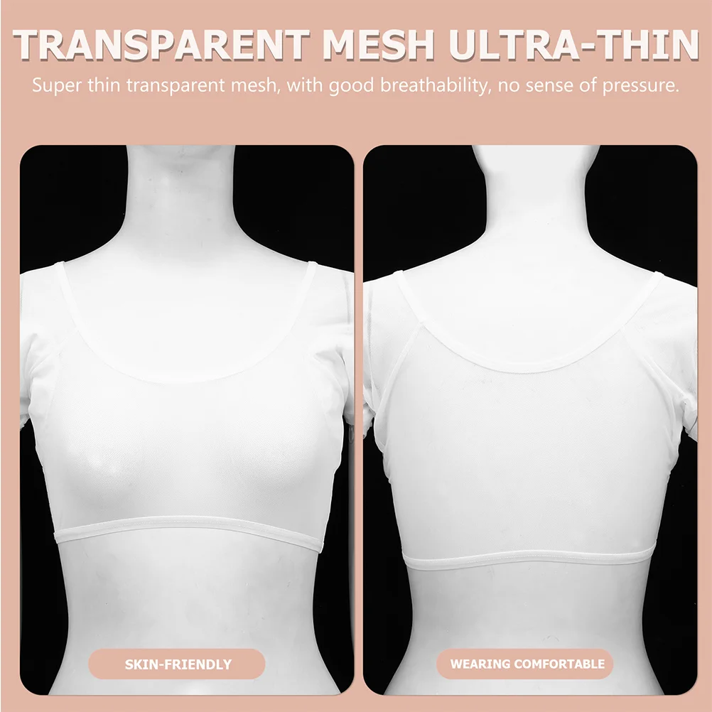 

1PC Sweat Proof Undershirt Women Armpit Vest Washable Breathable Anti Sweat Clothing Absorbing Pad Mesh Design Sport