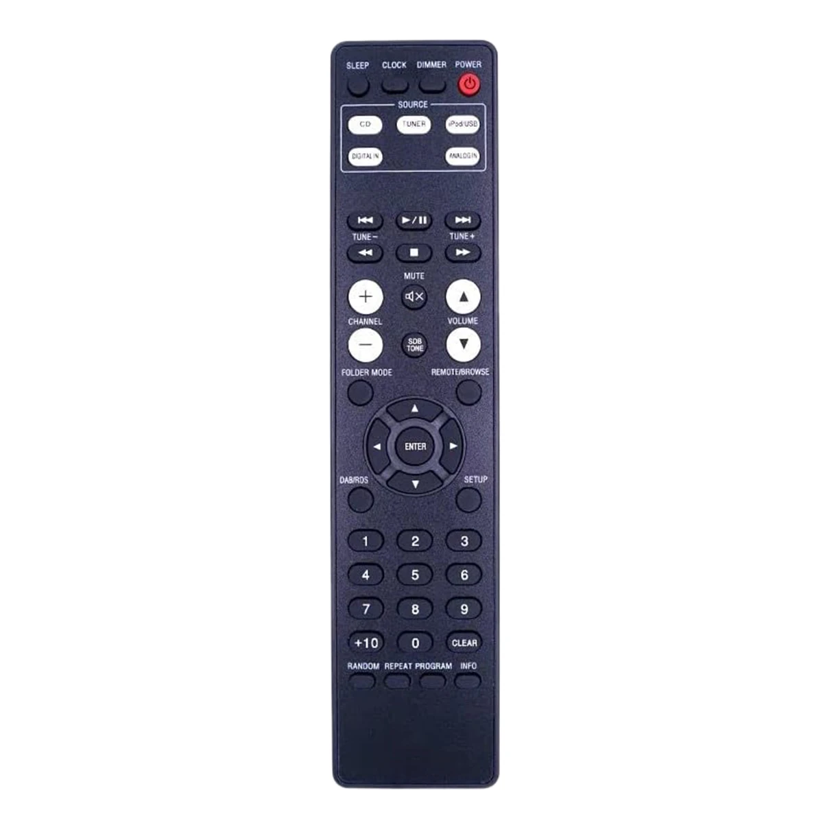 Replace Remote Control  For Denon RCDM39 RCDM39DAB RCD-M39DAB RCD-M39 RC-1162 CD Receiver