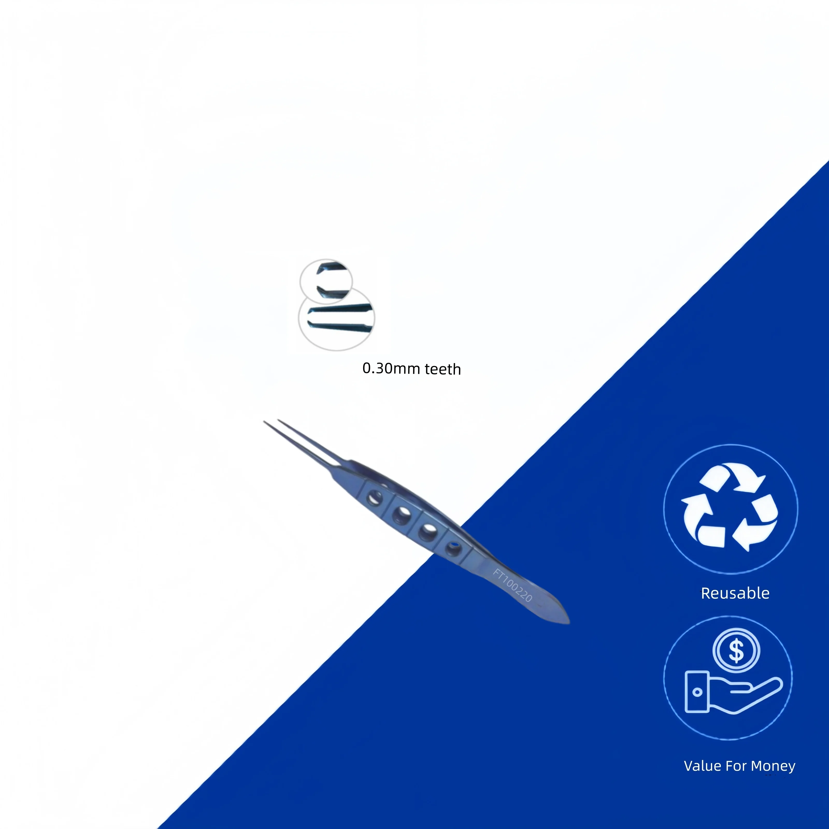 백내장 수술 안과 기구 카스트로비에호 고정밀 티타늄 합금 내구성 재사용 가능 정밀 수술 의료 기기