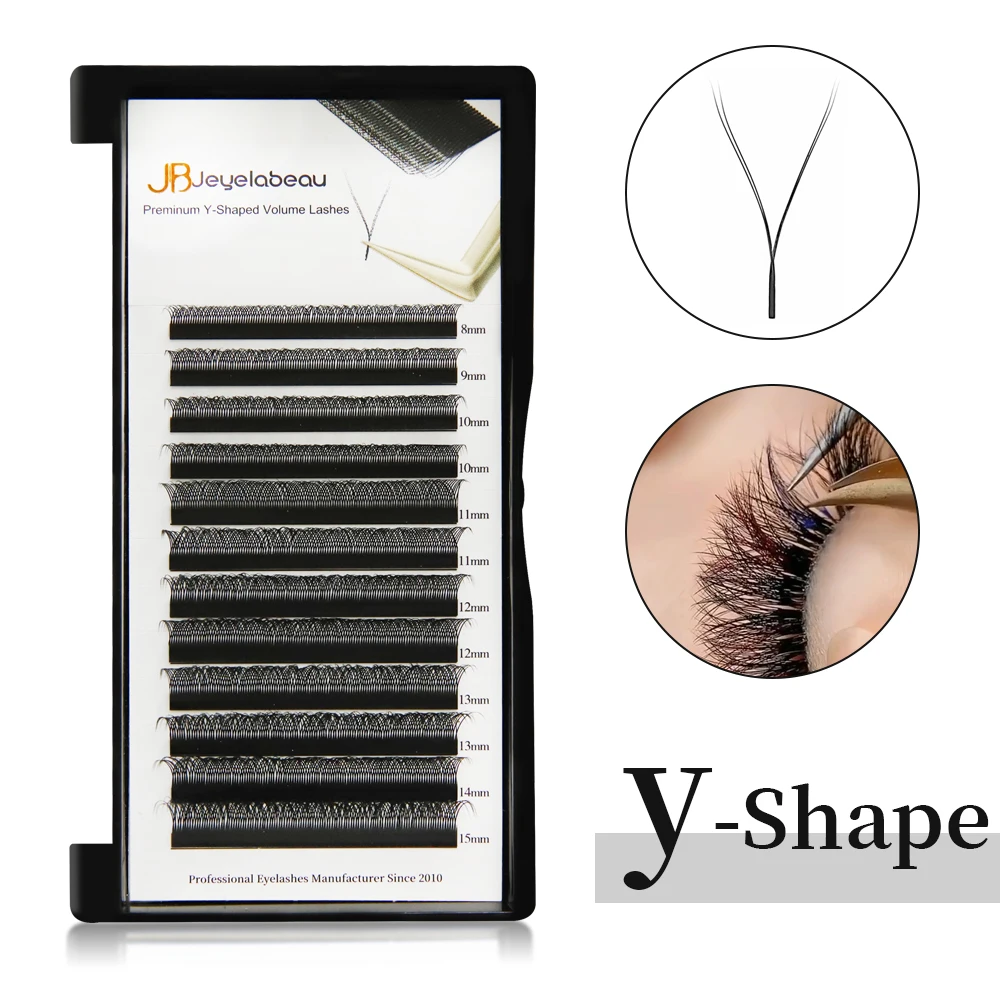 JB Jeyelabeau Hand-woven YY Eyelashes Extension Natural Soft Individual Lashes Extensions Mixed False Eyelash Makeup Supplies