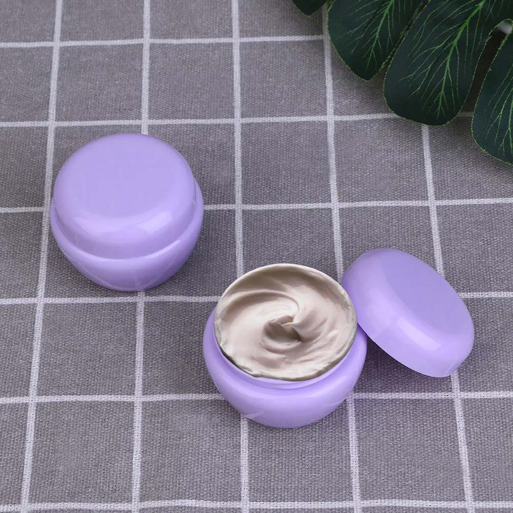 

15pcs Mushroom Cream Jars Mini Size Travel Containers Plastic Bottle Eyeshadow Lotion Empty Sealed Durable Packaging
